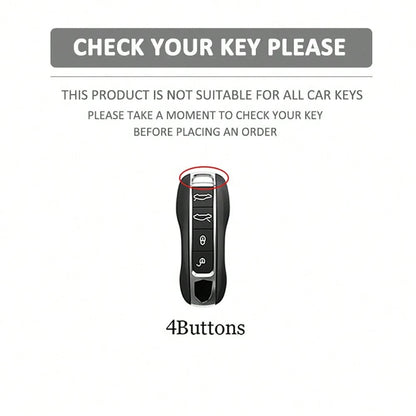 4 ButtonsTPU Car Key Case Cover Shell For Panamera Carrera Macan Cayman Cayenne 911 970 981 991 Keychain Fob Accessories