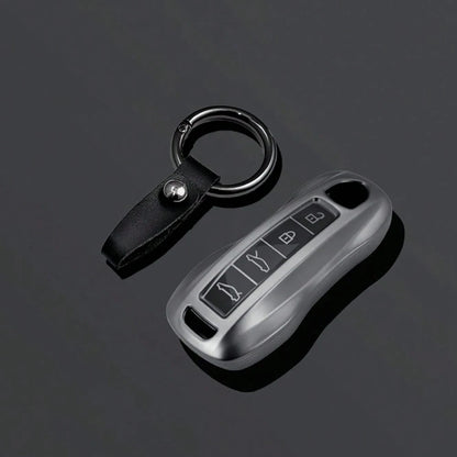 4 ButtonsTPU Car Key Case Cover Shell For Panamera Carrera Macan Cayman Cayenne 911 970 981 991 Keychain Fob Accessories