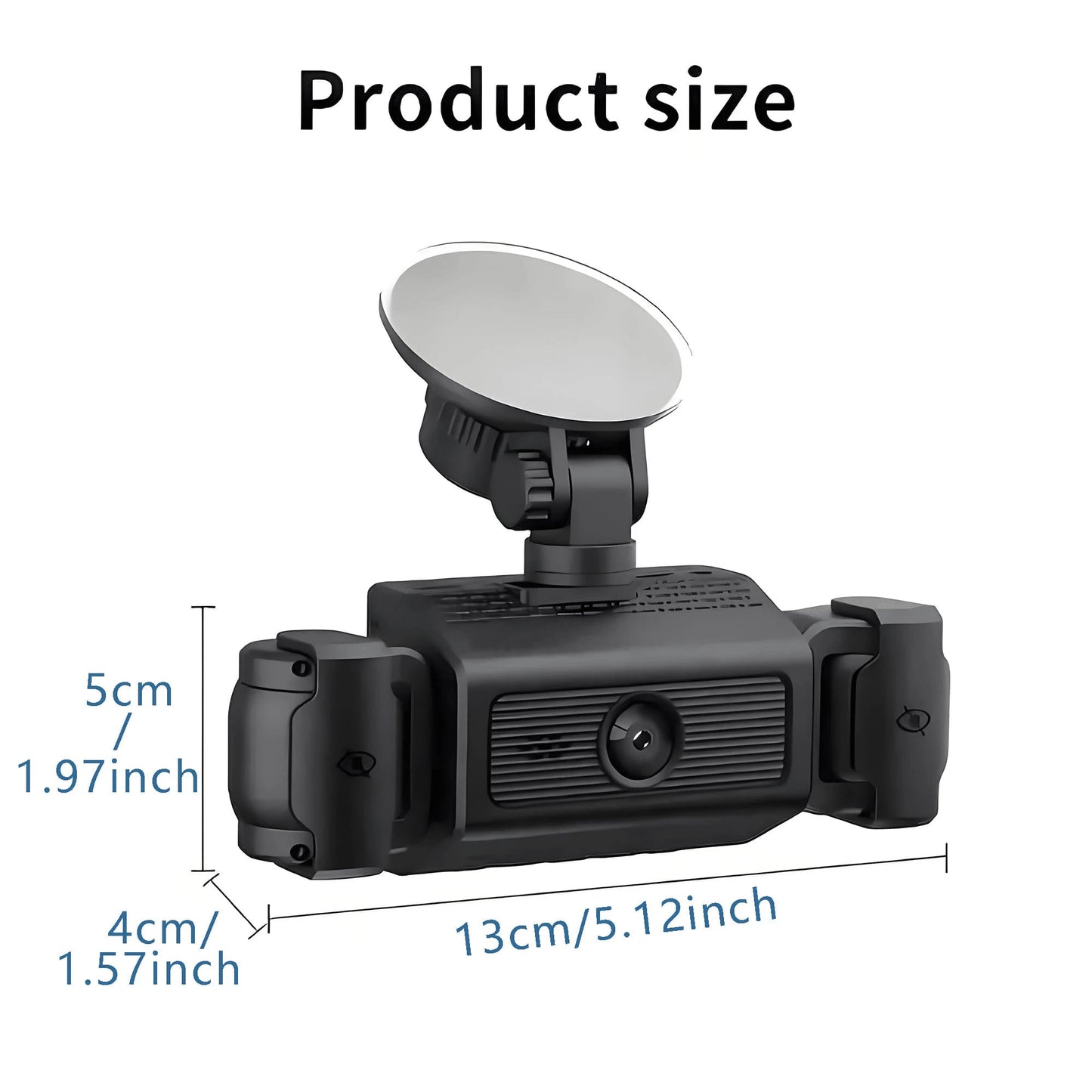 4-Channel Dash Cam, Front And Rear Dual View, 1080P HD Night Vision, Loop Recording, G-Sensor, Built-In Display- High-Resolution Car DVR, Adjustable Lens, Driving Monitor| Compact Dash Cam| Night V