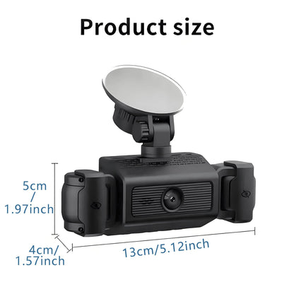 4-Channel Dash Cam, Front And Rear Dual View, 1080P HD Night Vision, Loop Recording, G-Sensor, Built-In Display- High-Resolution Car DVR, Adjustable Lens, Driving Monitor| Compact Dash Cam| Night V