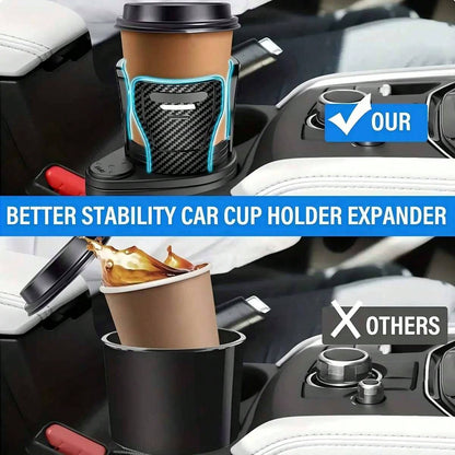 4 In 1 Car Cup Holder 360 Degree Rotating Water Vehicle Mounted No-Slip Cup Holder Multifunctional Dual Holder Auto Accessories