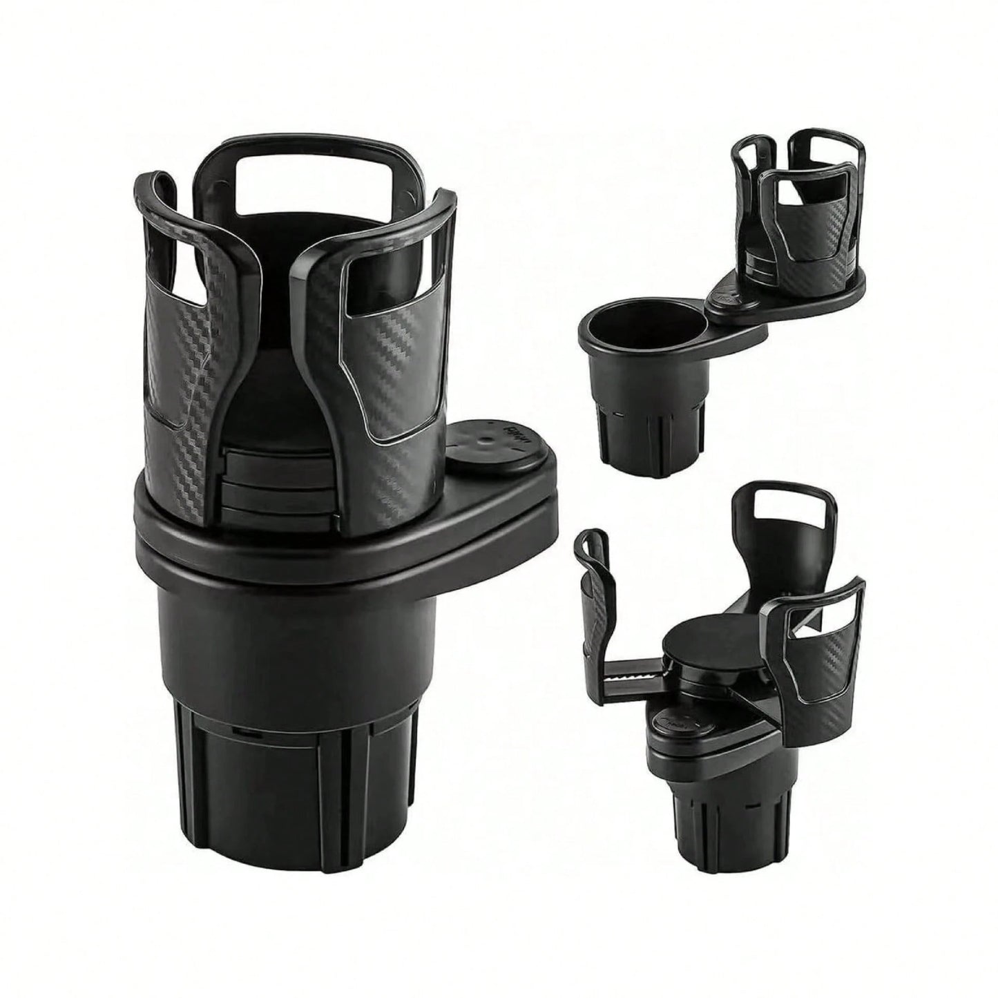 4 In 1 Car Cup Holder 360 Degree Rotating Water Vehicle Mounted No-Slip Cup Holder Multifunctional Dual Holder Auto Accessories