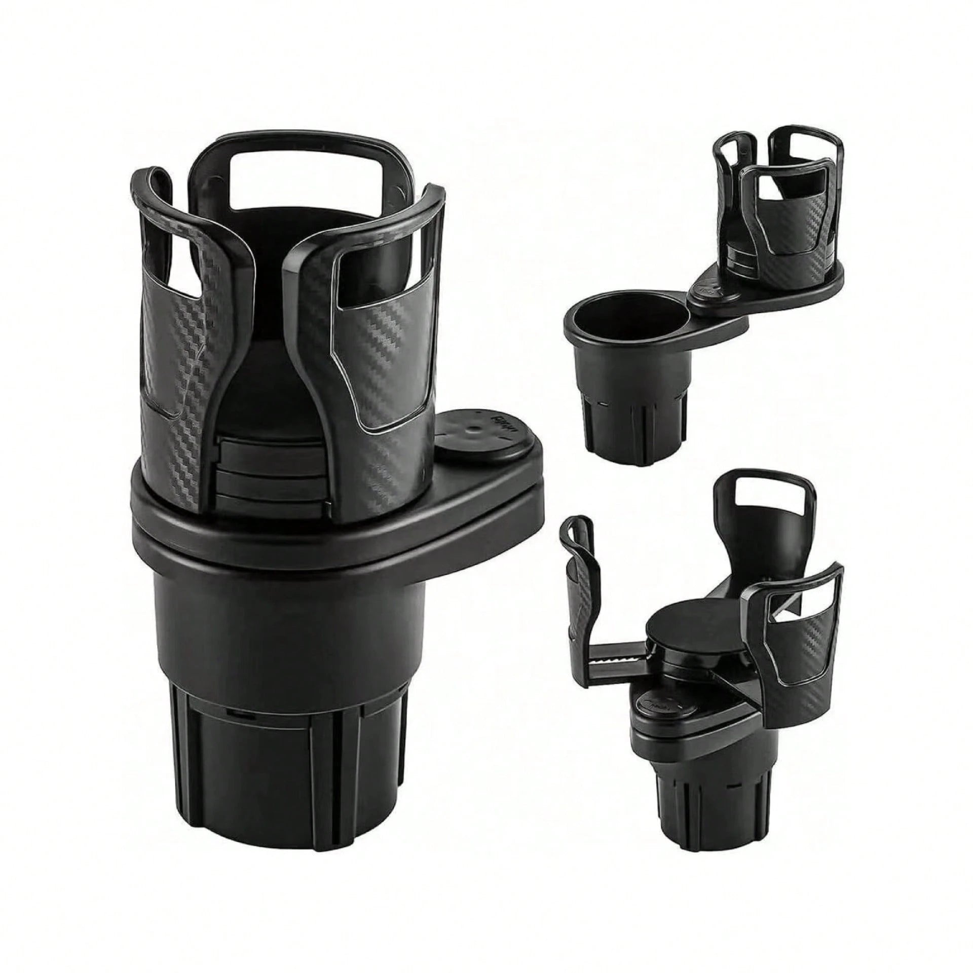 4 In 1 Car Cup Holder 360 Degree Rotating Water Vehicle Mounted No-Slip Cup Holder Multifunctional Dual Holder Auto Accessories