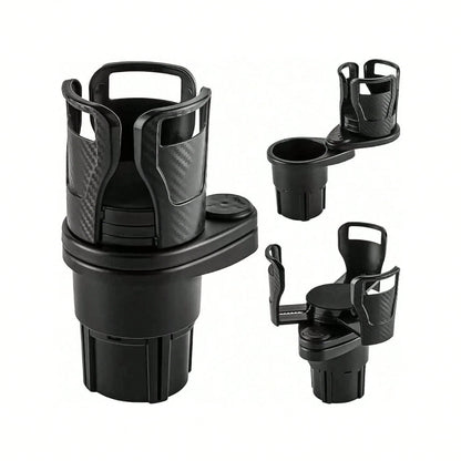 4 In 1 Car Cup Holder 360 Degree Rotating Water Vehicle Mounted No-Slip Cup Holder Multifunctional Dual Holder Auto Accessories