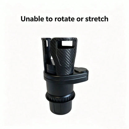 4 In 1 Car Cup Holder 360 Degree Rotating Water Vehicle Mounted No-Slip Cup Holder Multifunctional Dual Holder Auto Accessories