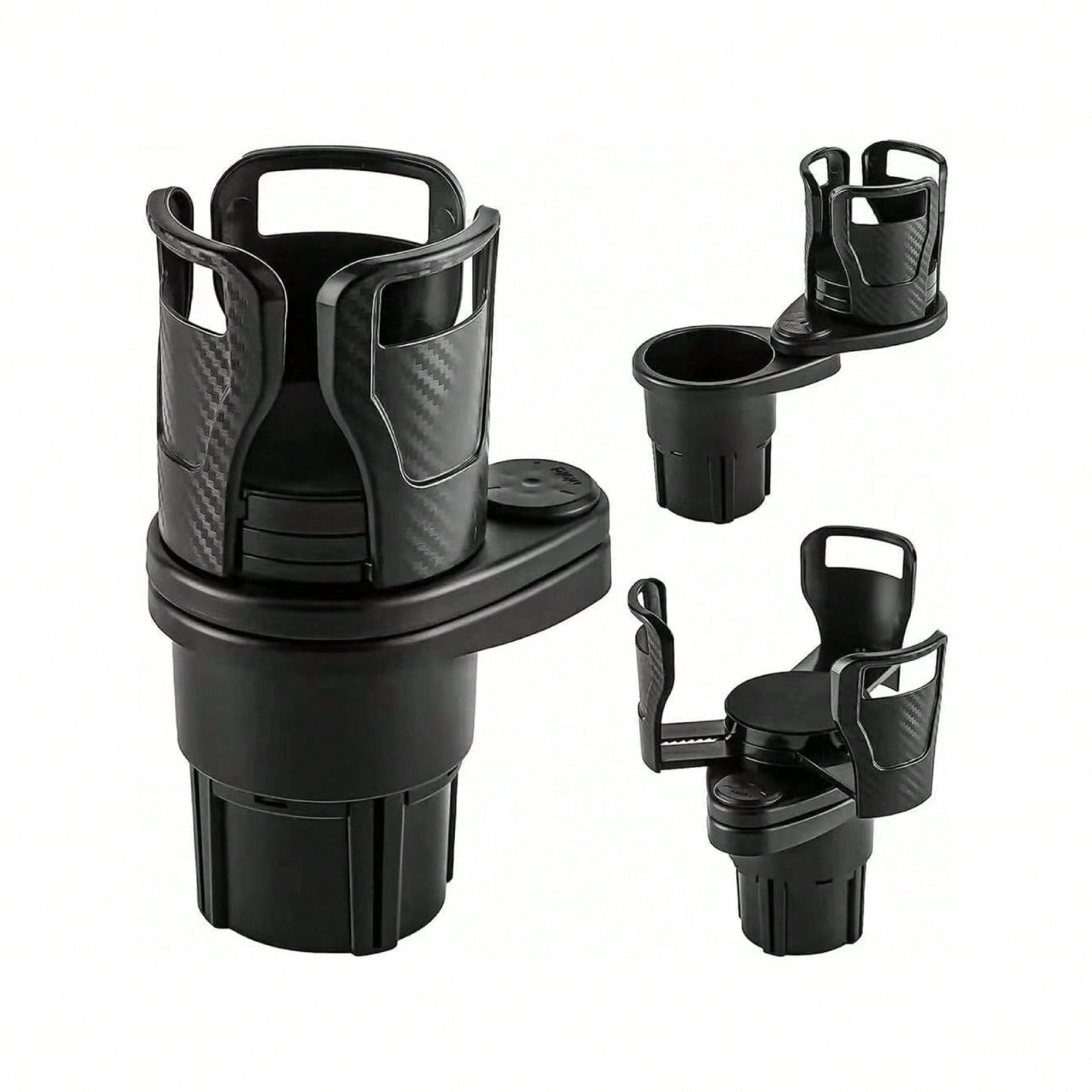 4 In 1 Car Cup Holder 360 Degree Rotating Water Vehicle Mounted No-Slip Cup Holder Multifunctional Dual Holder Auto Accessories