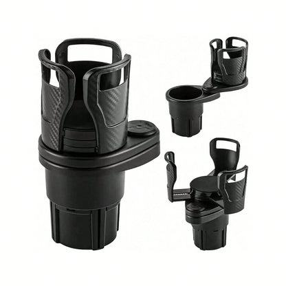 4 In 1 Car Cup Holder 360 Degree Rotating Water Vehicle Mounted No-Slip Cup Holder Multifunctional Dual Holder Auto Accessories
