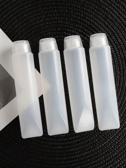 4 Packs Portable Travel Bottles, Leak Proof Squeeze Bottles For Travel Toiletries, Refillable Cosmetic Containers For Shampoo, Conditioner, Lotion And Shower Gel