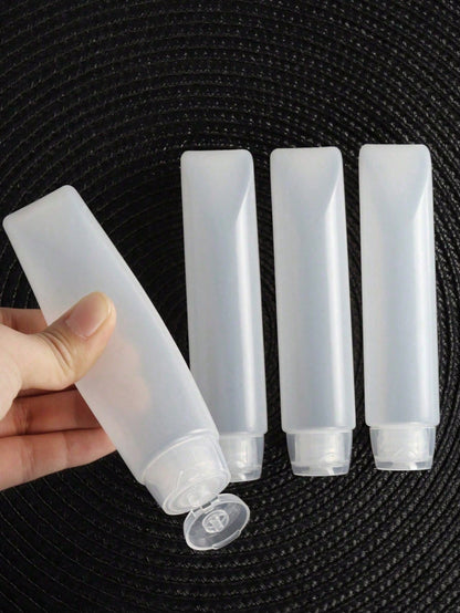 4 Packs Portable Travel Bottles, Leak Proof Squeeze Bottles For Travel Toiletries, Refillable Cosmetic Containers For Shampoo, Conditioner, Lotion And Shower Gel