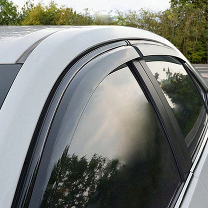 4PC-Set Window Visors Fit For 2020-2024 Toyotas' Corolla Sedan, Slim Style Acrylic Tape-On Auto Car Window Visors Vent Shade Rain Sun Wind Deflector Guard Exterior Car Accessories, Modern Sedan Valent