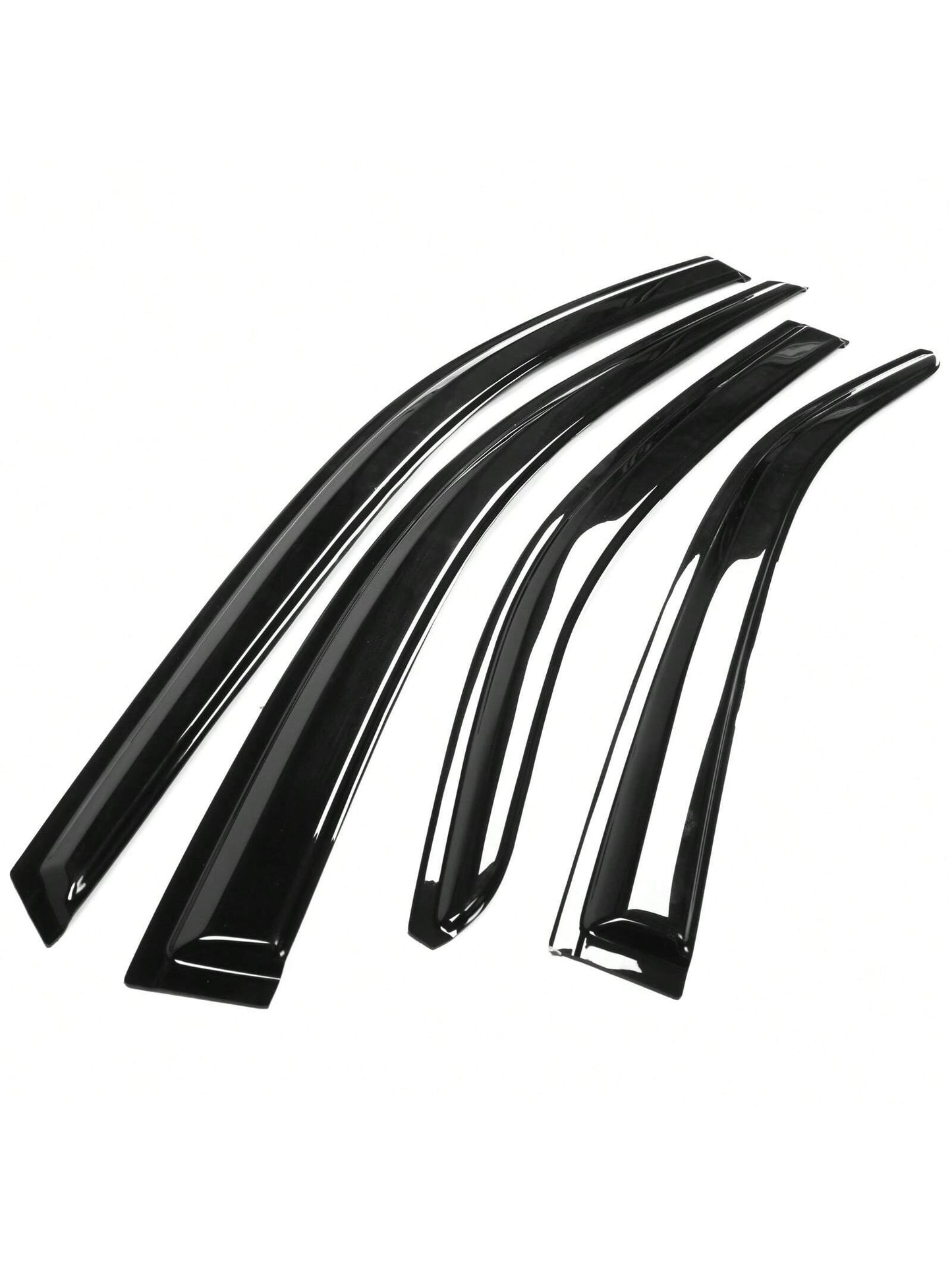 4PC-Set Window Visors Fit For 2020-2024 Toyotas' Corolla Sedan, Slim Style Acrylic Tape-On Auto Car Window Visors Vent Shade Rain Sun Wind Deflector Guard Exterior Car Accessories, Modern Sedan Valent