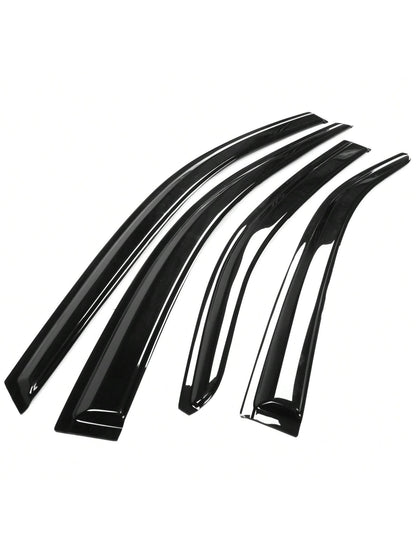 4PC-Set Window Visors Fit For 2020-2024 Toyotas' Corolla Sedan, Slim Style Acrylic Tape-On Auto Car Window Visors Vent Shade Rain Sun Wind Deflector Guard Exterior Car Accessories, Modern Sedan Valent