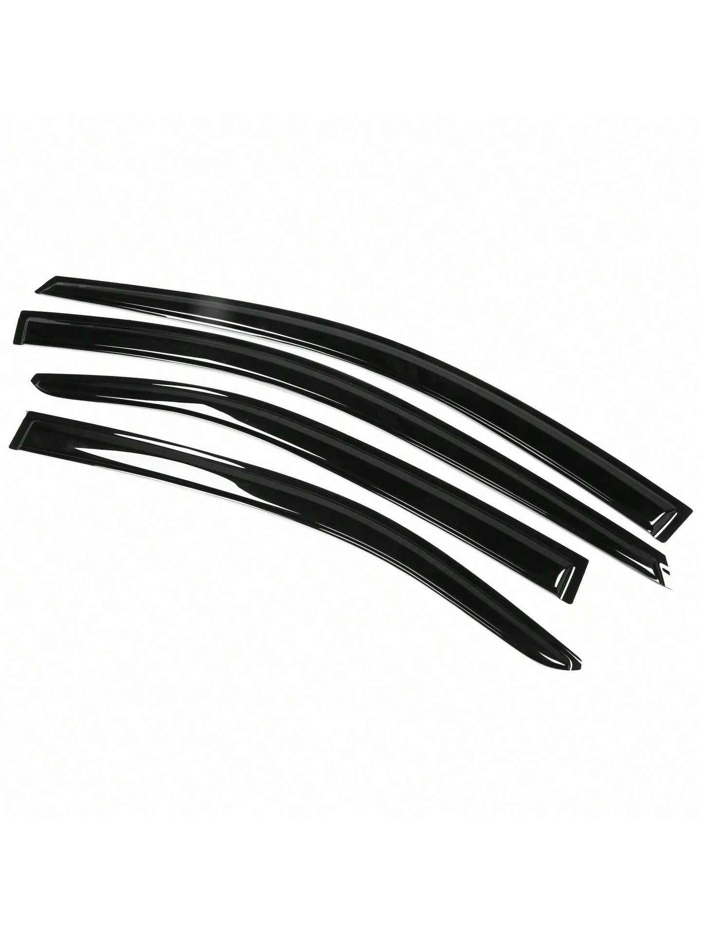 4PC-Set Window Visors Fit For 2020-2024 Toyotas' Corolla Sedan, Slim Style Acrylic Tape-On Auto Car Window Visors Vent Shade Rain Sun Wind Deflector Guard Exterior Car Accessories, Modern Sedan Valent