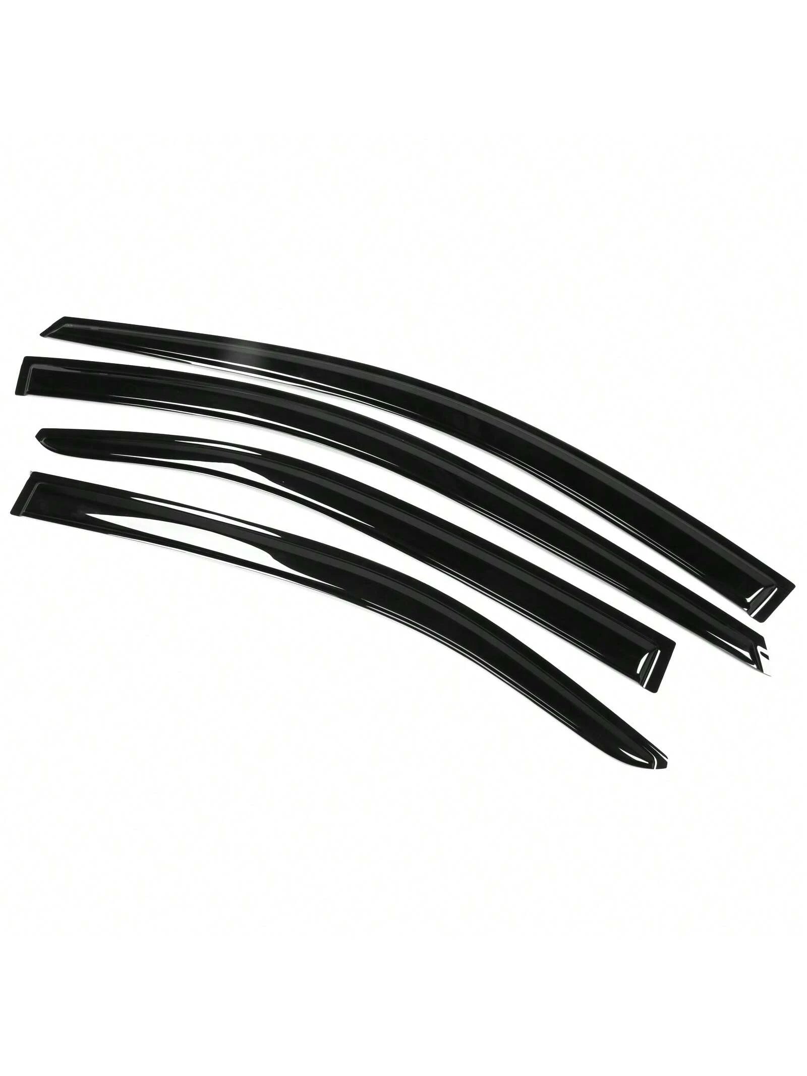 4PC-Set Window Visors Fit For 2020-2024 Toyotas' Corolla Sedan, Slim Style Acrylic Tape-On Auto Car Window Visors Vent Shade Rain Sun Wind Deflector Guard Exterior Car Accessories, Modern Sedan Valent