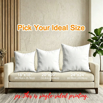 4pcs 2D Flat Print Halloween Country Rustic Throw Pillow Covers, Non-Real Embroidery Pumpkin & Haunted House Cushion Covers, Autumn Home Decorative Pillowcases, For Bedroom, Living Room, Sofa, Office