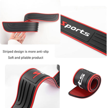 4pcs Car Door Guard Cover, Anti-Scuff Rubber Edge Guard For Car Door Guard, Universal Automotive Exterior Accessory For Car Door Pedal, Waterproof Door Threshold Strip