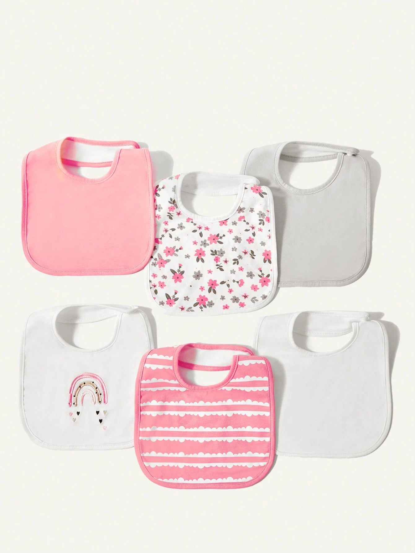 4pcs/Pack Ditsy Floral Allover Print Soft Cotton Absorbent Bandana Scarf, Suitable For All Seasons