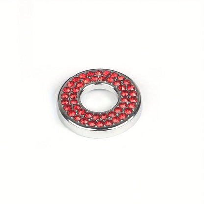 4Pcs Shiny Rhinestone Car Door Lock Pin Decorative Ring- Shiny Decorative Ring For Vehicles With Lock Pin Bolts, Rust-Proof And Scratch-Resistant Decorative Accessories, Easy To Install, Enhances Sty