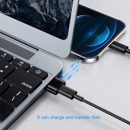 4pcs Silver & Black Type-C Female To USB 2.0 Male OTG Adapter- Phone/Headphone Converter, Supports Android & Apple Charging And Data Sync, Type-C Adapter, Christmas/Household Gift