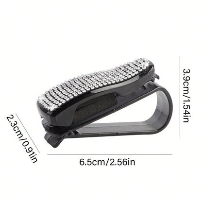 4pcs Universal Multifunctional Car Sun Visor Clip Set ABS Glasses Holder Card Storage Box For Car Home Sun Visor Organizer