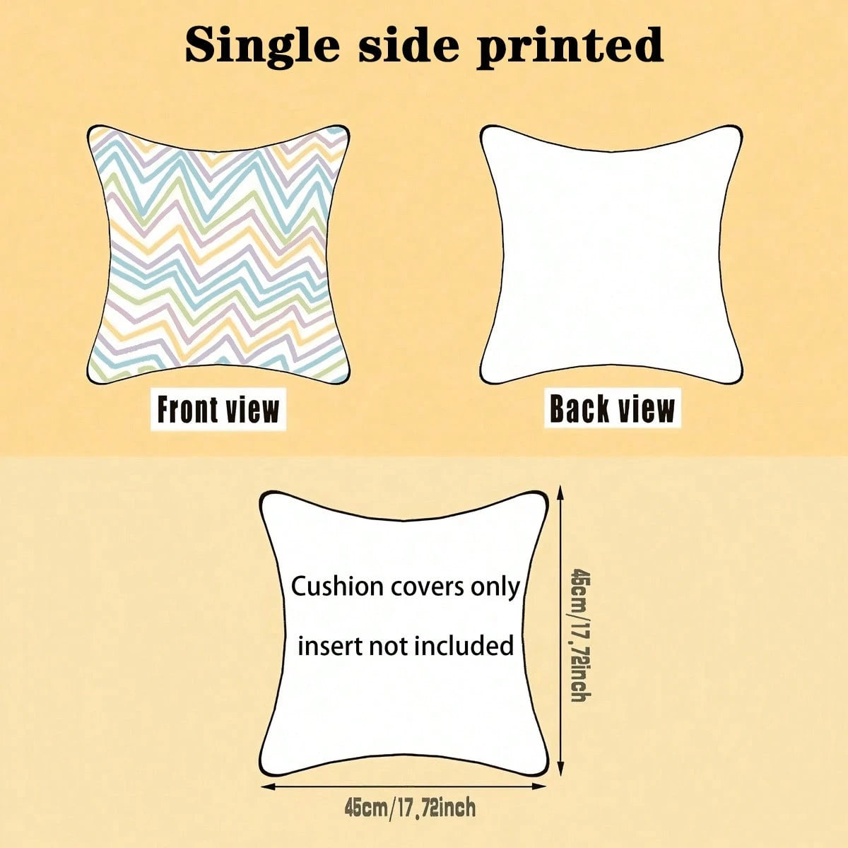 4pcs Vintage Bohemian Knot Print Pillow Covers, Single-Sided 2D Flat Print, Not 3D Real Weave Effect, Soft Comfortable Polyester Cushion Covers, 45*45cm (17.72*17.72in), Zipper Closure Machine Washabl