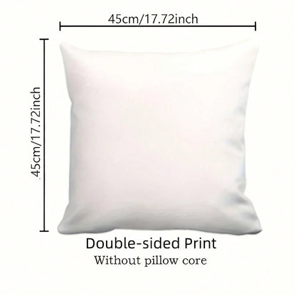 [4Th Of July Holiday] Blue Red Patriotic Floral American Flag Pillow Covers 17.72X17.72 Set Of 2, 4Th Of July Flower Decorative Throw Pillow Covers Outdoor Memorial Day Independence Holiday Cushion Ca