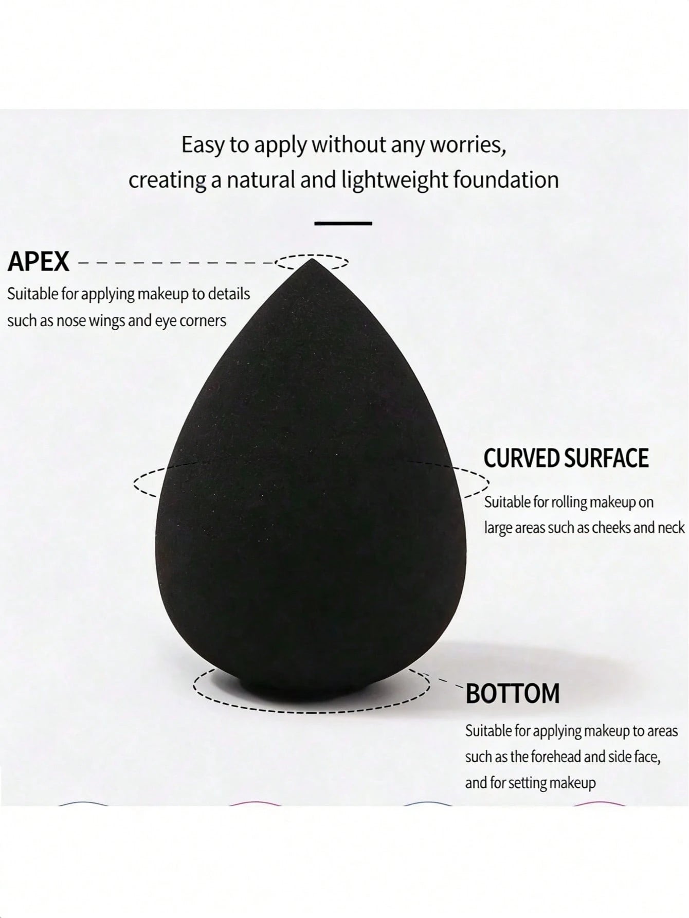 5/20/50/80/100pcs Makeup Sponge Puff, Cosmetic Sponge, Face Washing Puff, Makeup Blender