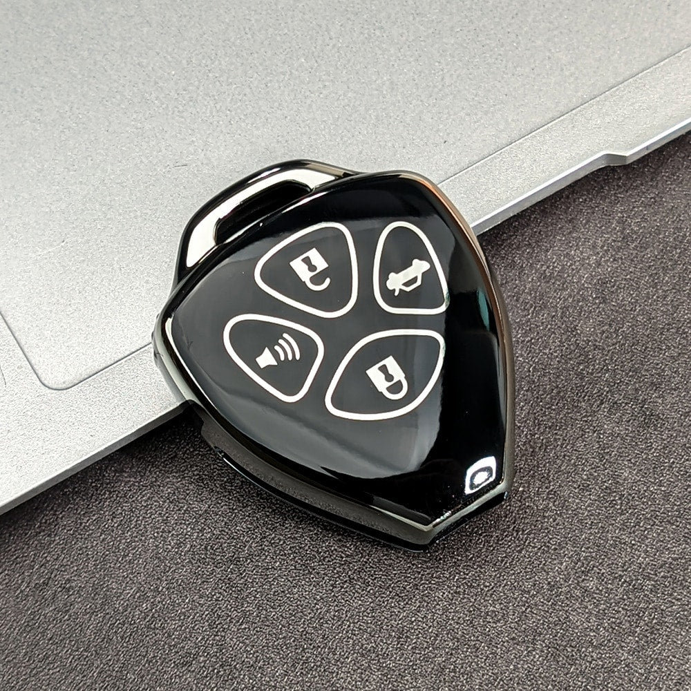 5-Button Car Key Fob Cover Fit For Camry, Corolla, Crown, Reiz, RAV4 Straight Key, Smart Remote Key Case