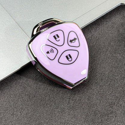 5-Button Car Key Fob Cover Fit For Camry, Corolla, Crown, Reiz, RAV4 Straight Key, Smart Remote Key Case