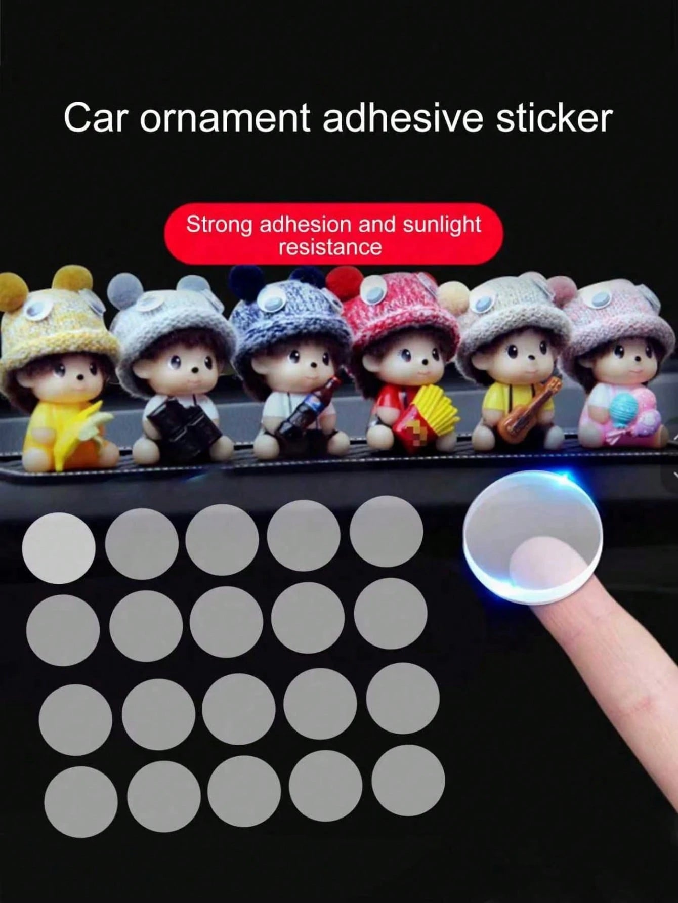 50/100pcs Double Sided Adhesive Dots, Mounting Pads, Transparent Double Sided Tape For Cars, Removable Double Sided Adhesive Dots For Hanging Wall Images, Strong Adhesive Waterproof Clay, Suitable For