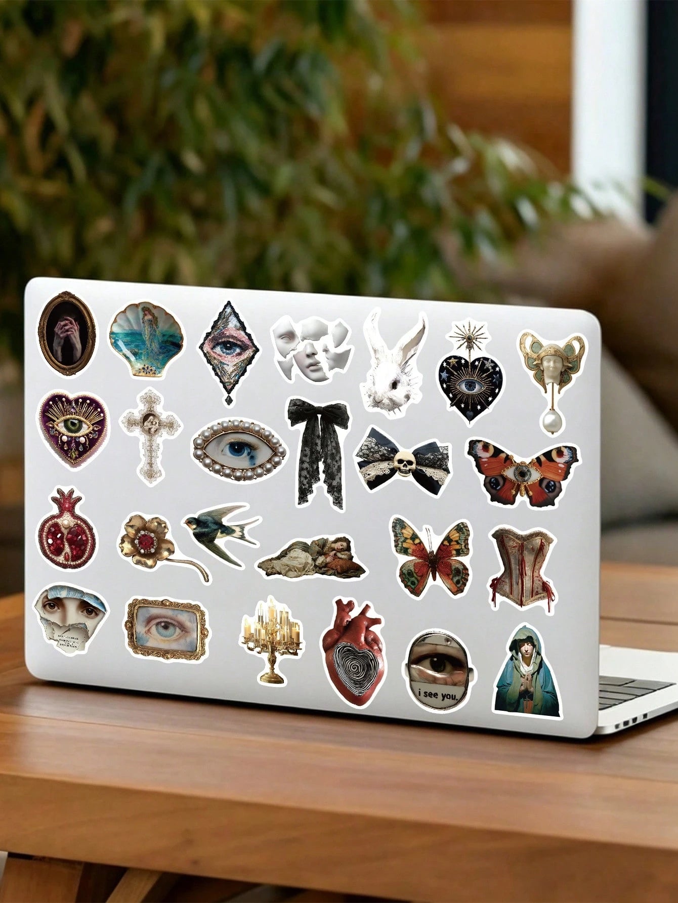 50pcs European Style Quirky Waterproof Stickers For Laptop, Skateboard, Guitar, Desk, Wall, Water Bottle, Refrigerator, Luggage, Scrapbook, DIY Phone Case, Room Decor, Home Decor, Birthday Gift, Holid