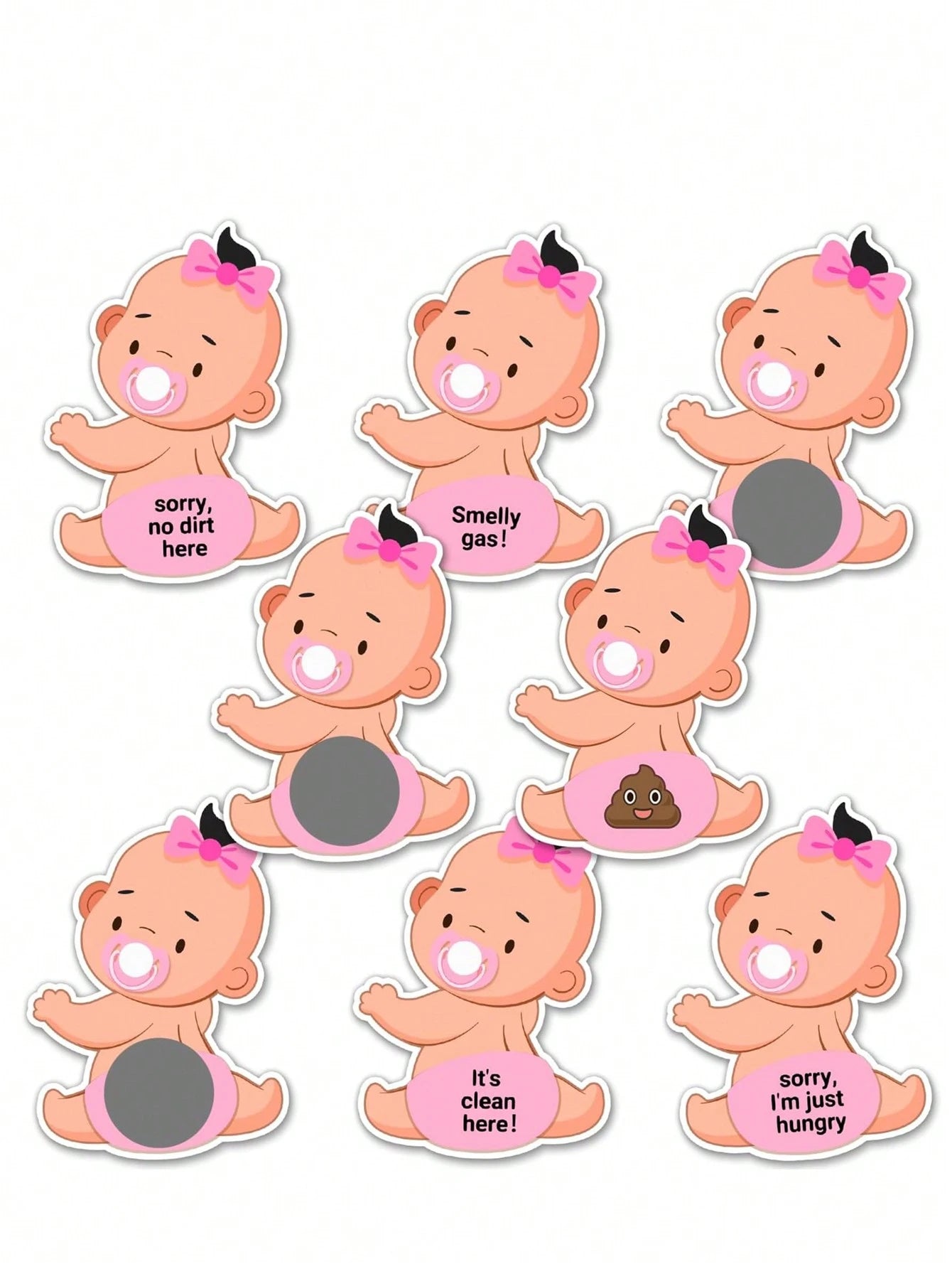 51 Piece Diaper Raffle Ticket Game Set With Decorative Box- 50 Double-Side Printing Fun Baby Shower Game Tickets + 1 Raffle Card Game Box- Great For Gender Reveals- Fun Table Centerpieces And Boy/G