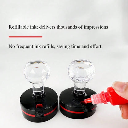 5cm Large Round Clock Stamp- Time Management And Educational Tool, Made Of ABS Material- Ideal Reward Stamp For Students, Portable And Easy To Use- Perfect For Office, Classroom And Home Education