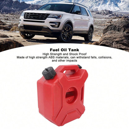 5L Gas Fuel Tank, Motorcycle Oil Tank, Medium Size Fluids Storage, Leak Proof Design, With Locking Mounting Upgraded Bracket Mounting 5L/ 1.3 Gallon Fits For Car Motorcycle SUV ATV UTV/U Bolt For 1"