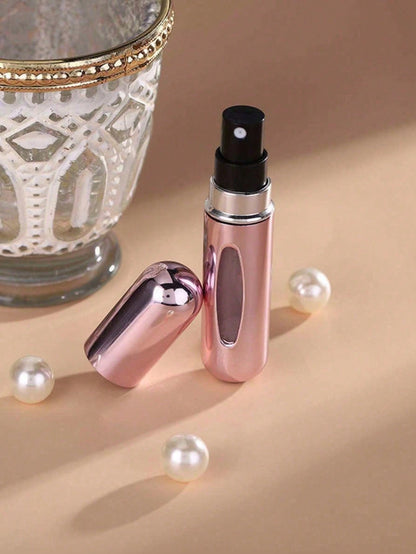 5ml Refillable Perfume Bottle, Refillable Perfume Spray Bottle, Travel Perfume Atomizer, Mini Portable Empty Liquid Container, Travel Essentials, Beach Travel Storage Bag, Summer Holiday Back To Schoo