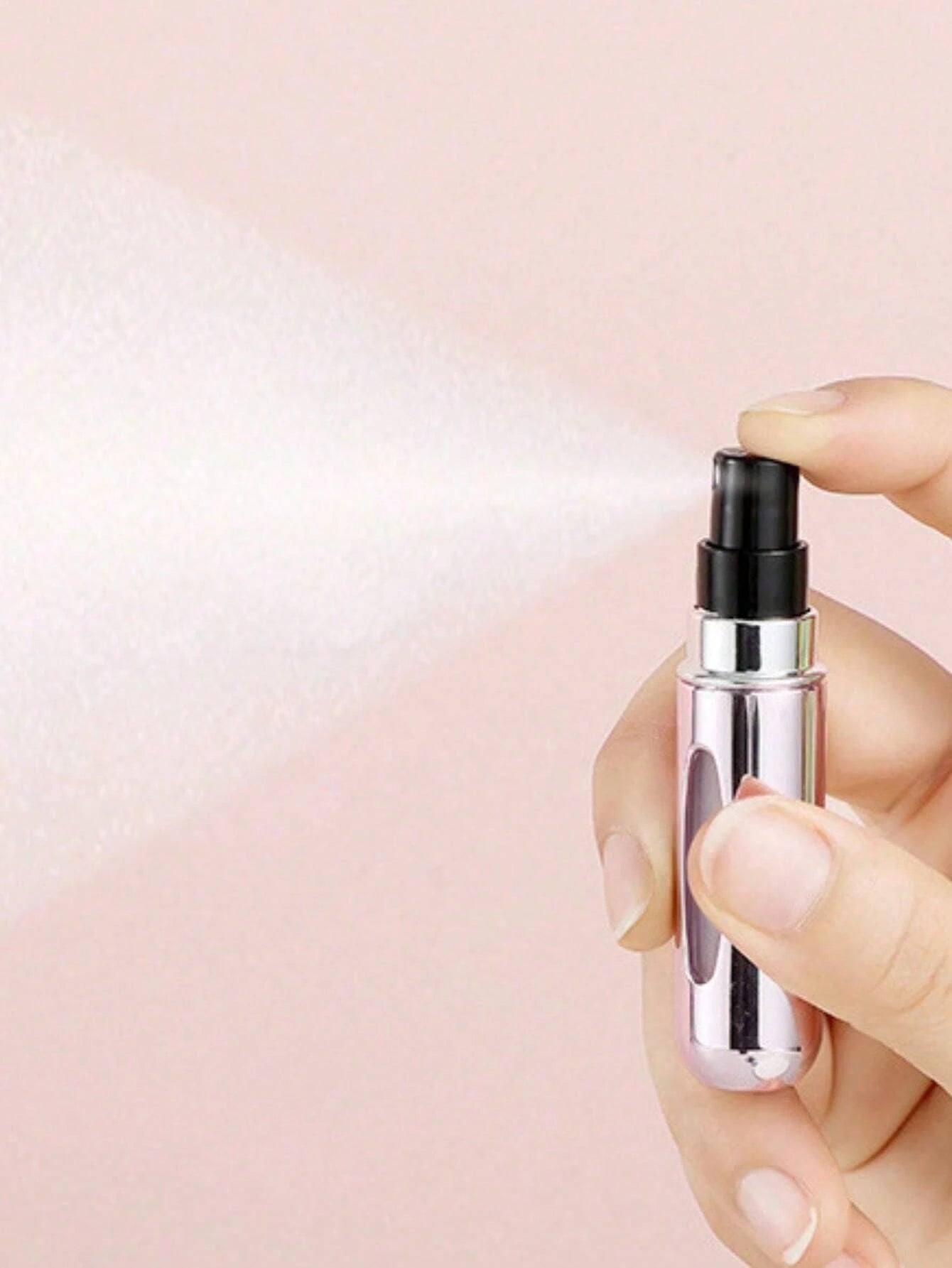 5ml Refillable Perfume Bottle, Refillable Perfume Spray Bottle, Travel Perfume Atomizer, Mini Portable Empty Liquid Container, Travel Essentials, Beach Travel Storage Bag, Summer Holiday Back To Schoo