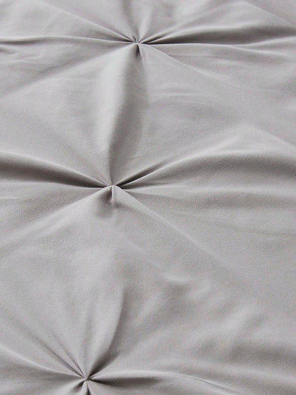 5Pcs/7-Pcs Queen Pinched Pleat Bed Comforter Sets Queen- Luxurious, Soft, Breathable, And Cooling Summer Bedding For All Seasons With Sheets, Pinched Pleat Design, And Bed-In-A-Bag- Easy Care, Mac