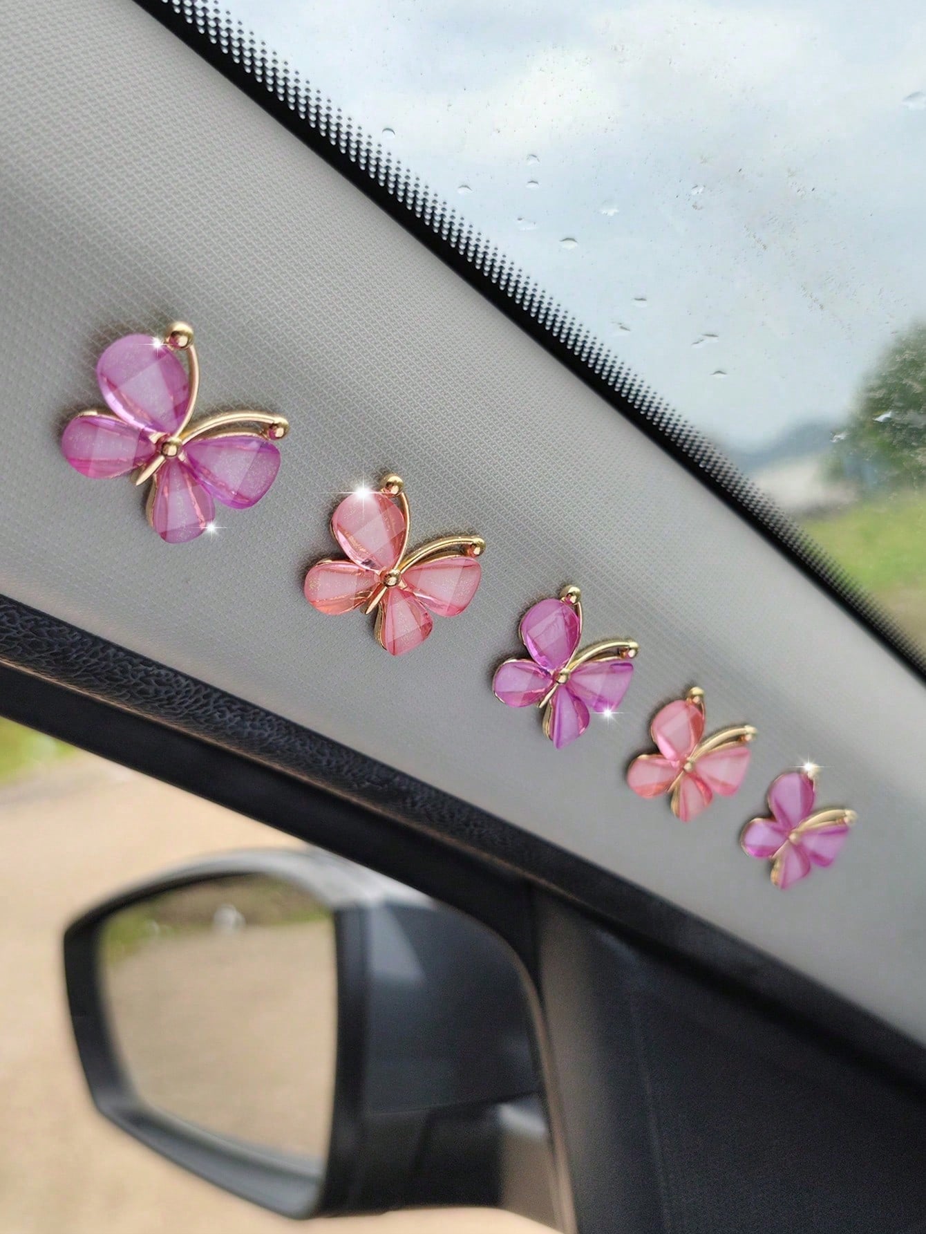 5pcs Butterfly Design Car Sticker