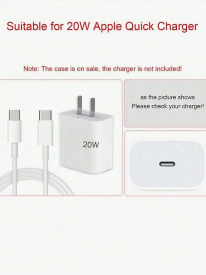 5pcs Charger Protective Case Set, Summer Beach Coconut Tree Pattern, Includes Data Cable Storage Accessories, 20W/18W Charging Adapter And Adapter Head Cover, Compatible With Apple 11/12/13/14/15/16/1