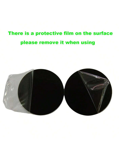 5pcs Electroplated Black Iron Sheet Phone Holder Accessory With 40mm Diameter And Adhesive Backing