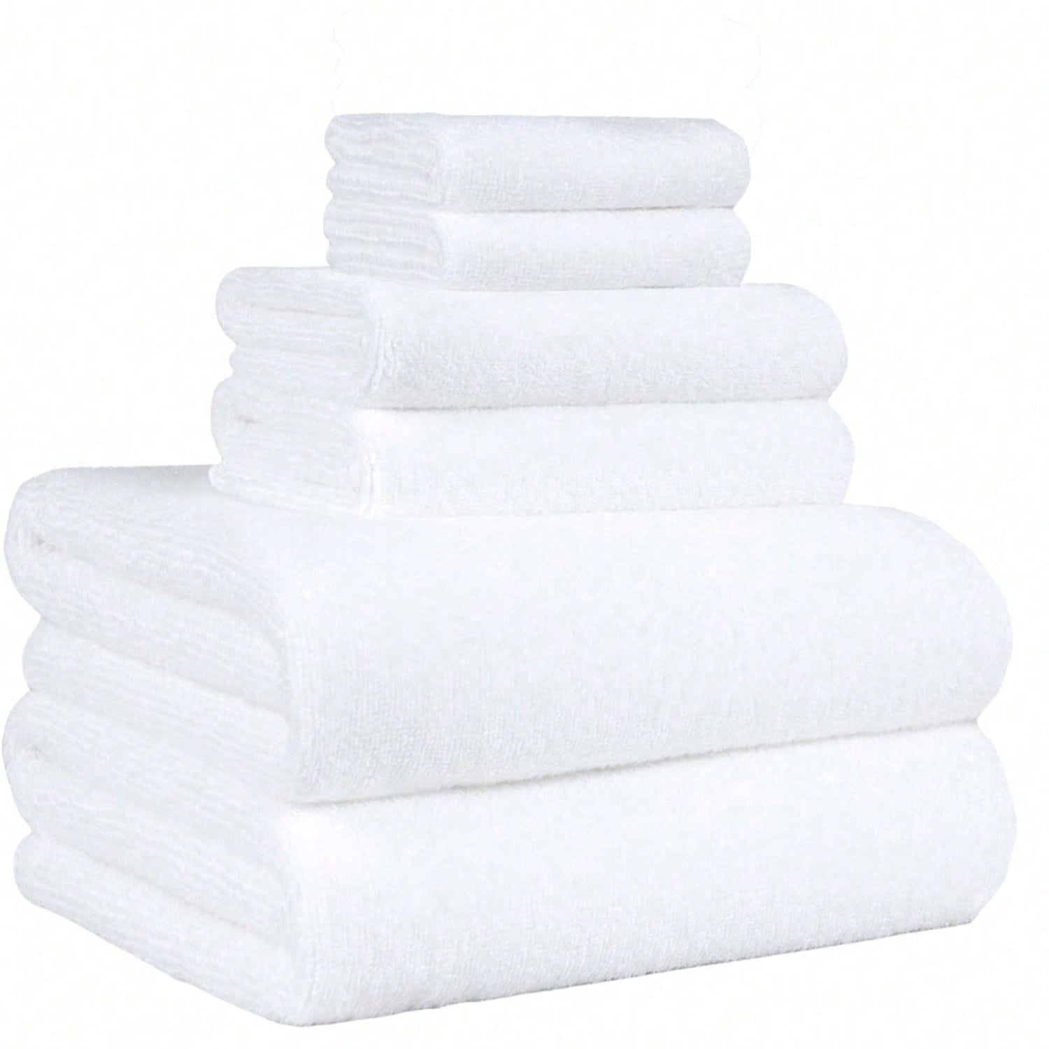 6/12 Pcs Large Soft Bath Towel, Quick-Dry Absorbent Women'S Bath Towel, Cute Comfortable Home Towel, 55.12inch X 27.56inch, Bathroom Essentials, Home Essentials, Quick Dry Towel| Soft Texture| Nylon