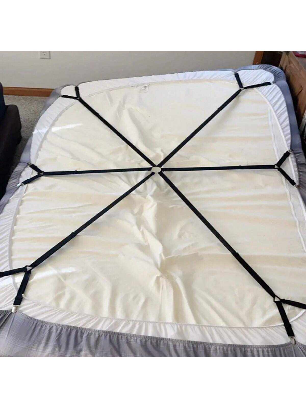 6 Side 12 Pegs Bed Sheet Clip, Adjustable Sofa Bed Sheet Fastener, Tablecloth Clip, Anti-Running And Anti-Slip Bed Sheet Buckle
