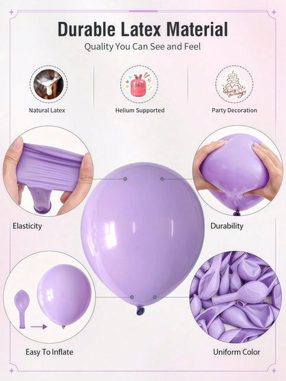 60pcs Pink And Purple Balloons, Metallic Purple Pink Hot Pink Latex, Foil Sequin Balloons, For Birthday Wedding Baby Shower Girl Party Decoration, Birthday Party Decoration, Baby Shower Decoration, Cu