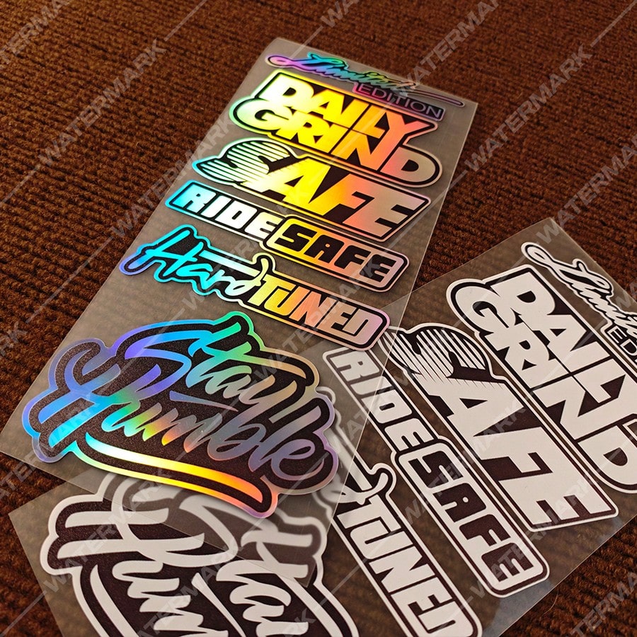 6pcs JDM Motorcycle Stickers, Waterproof & Sunproof Decals, Suitable For Motorcycle Front Cover, Fuel Tank, Racing Helmet, Scooter Body- Scratch Cover & Decorative Sticker Film