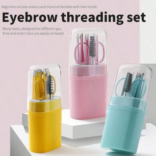 6pcs Stainless Steel Eyebrow Care Set, Eyebrow Tweezers, Eyebrow Scissors, Eyebrow Trimmer, Suitable For Men & Women, Portable Makeup Tools,Makeup,Cheap,Room Decor,Vanity,Travel,Bedroom,Makeup Accesso