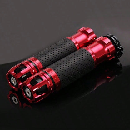 7/8" 22mm CNC Adjustable Aluminum Alloy Gold Rubber Motorcycle Street Racing Handlebar Grip, Multiple Colors Available