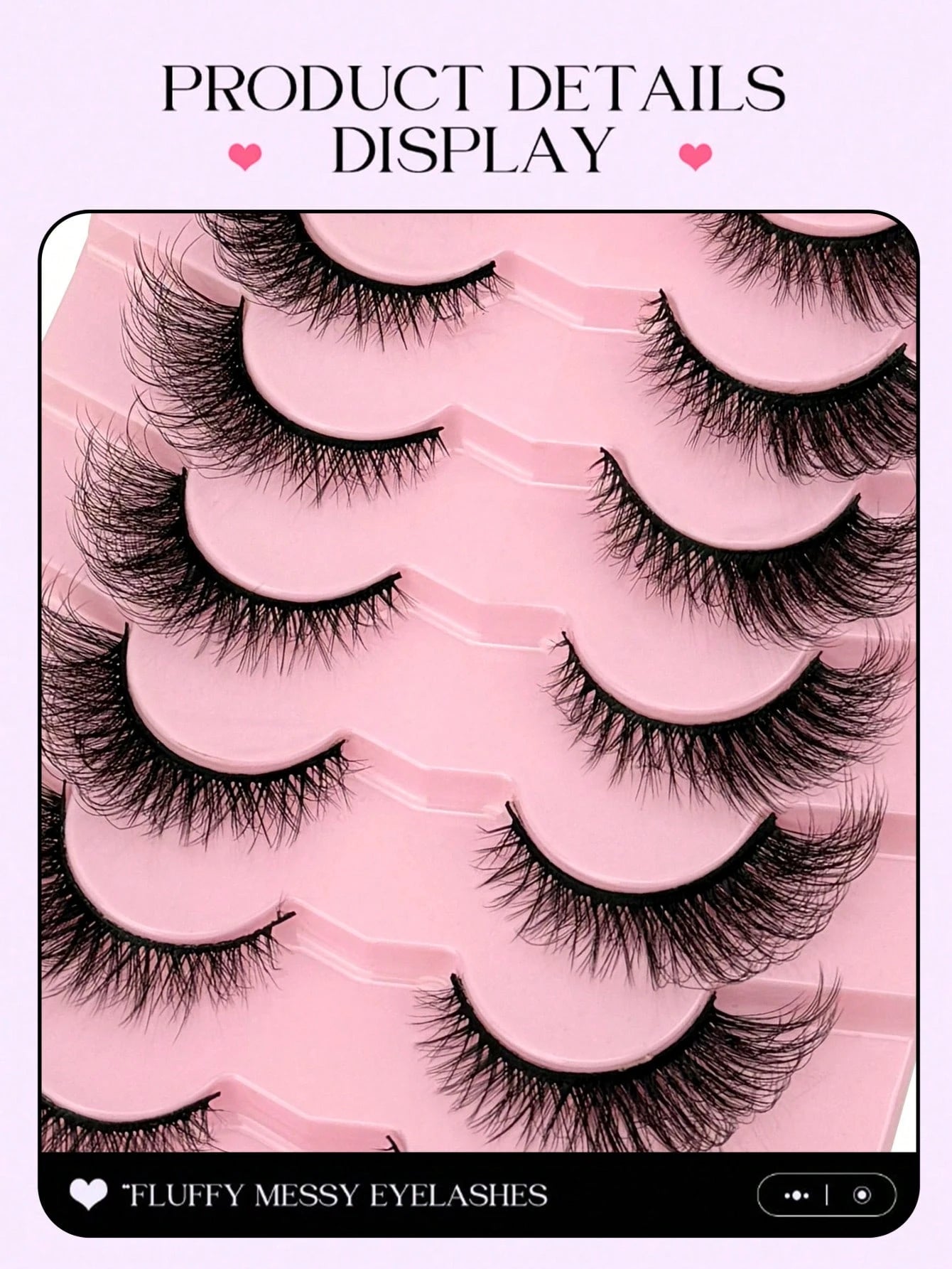 7 Pairs Of Cat-Eye False Eyelashes, Fluffy 3D Messy Natural Long Soft Winged End Eyeliner Lengthened Imitation Mink False Eyelashes, Reusable, Suitable For Daily Life, Weddings, Dates, Parties, Music