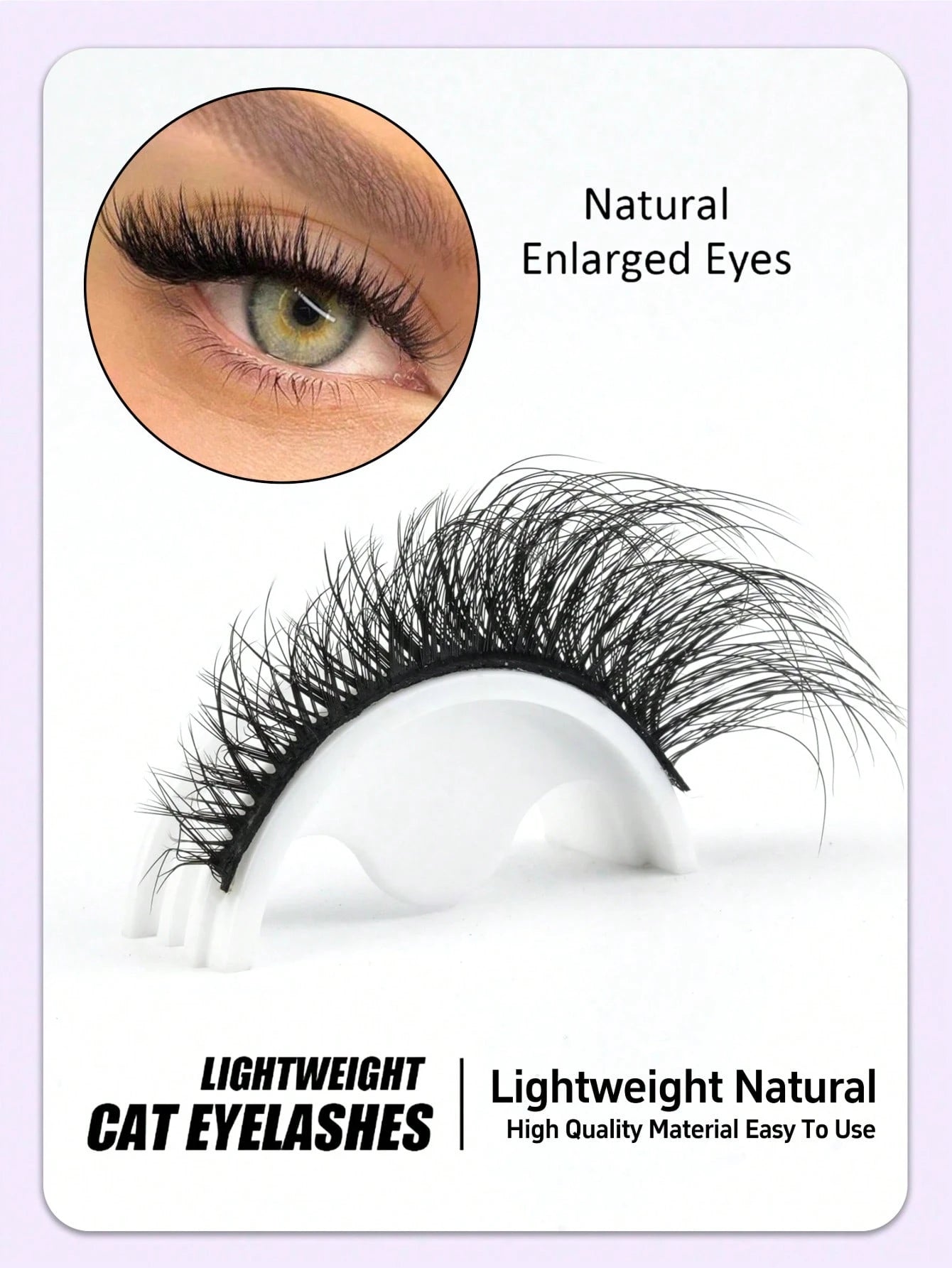 7 Pairs Of Cat-Eye False Eyelashes, Fluffy 3D Messy Natural Long Soft Winged End Eyeliner Lengthened Imitation Mink False Eyelashes, Reusable, Suitable For Daily Life, Weddings, Dates, Parties, Music