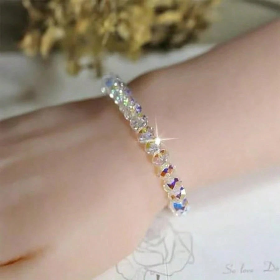 80pcs 8mm Austrian High Quality Shiny Flat Colorful Beads With Holes, Suitable For DIY Bracelets And Phone Accessories
