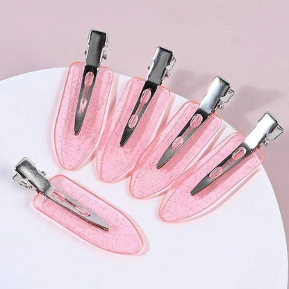 8pcs/Set Women's Non-Slip Hair Clips, Duck Mouth Clip Style Bangs Clips, Korean Bangs Clips, Invisible Edge Clips, Hair Salon Partition Clips, Suitable For Makeup